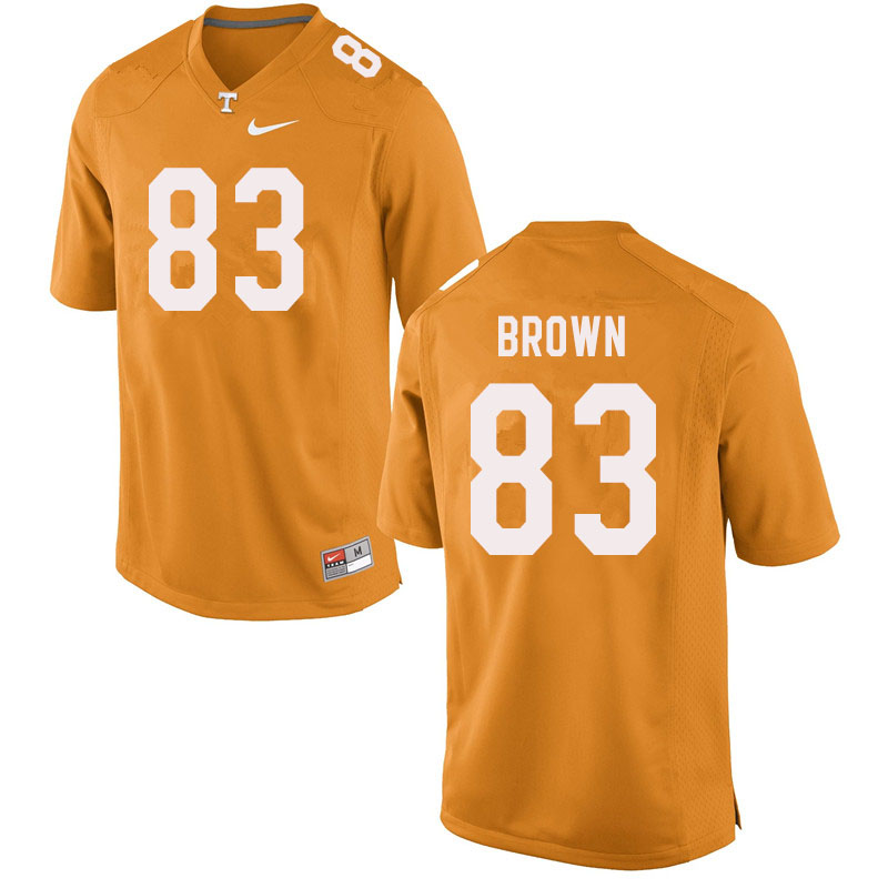 Men #83 Sean Brown Tennessee Volunteers College Football Jerseys Sale-Orange